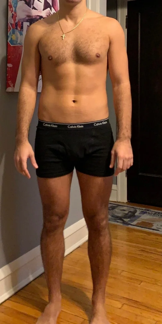 Client before, muscle definition