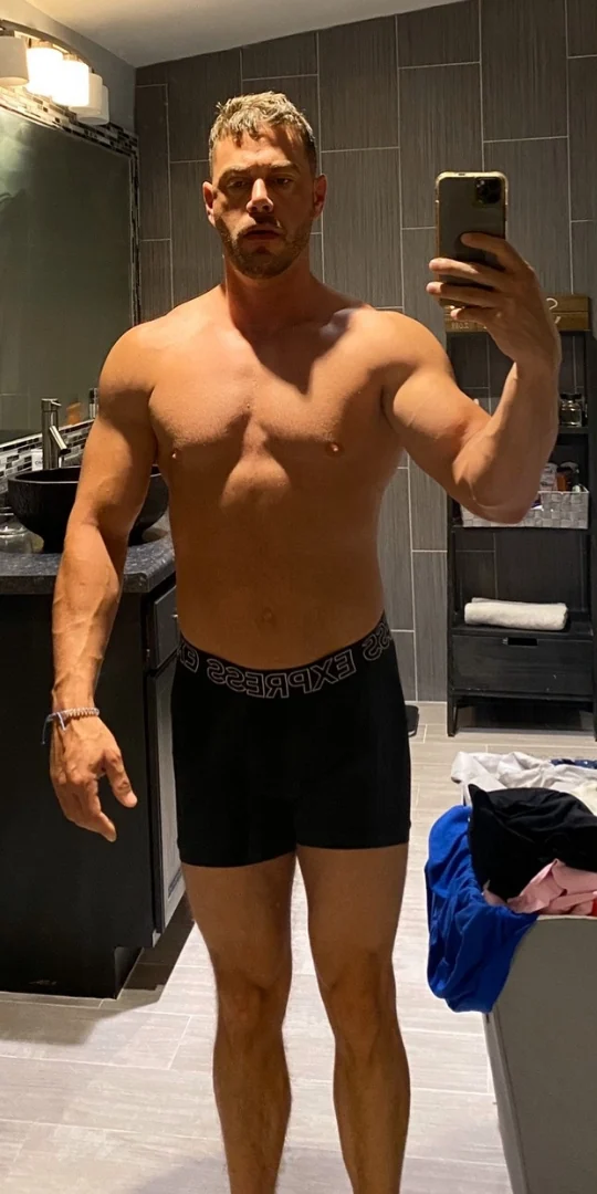 Client before, lean muscle gain